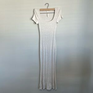 Aritzia Midi dress in cream.